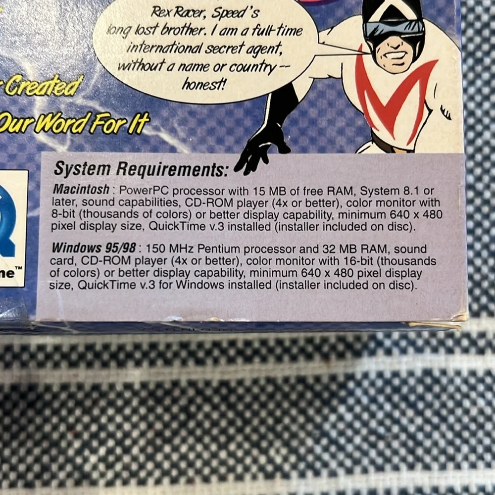 Vintage 1999 Speed Racer Ultimate Companion PC CD ROM Rare SEALED New in Box